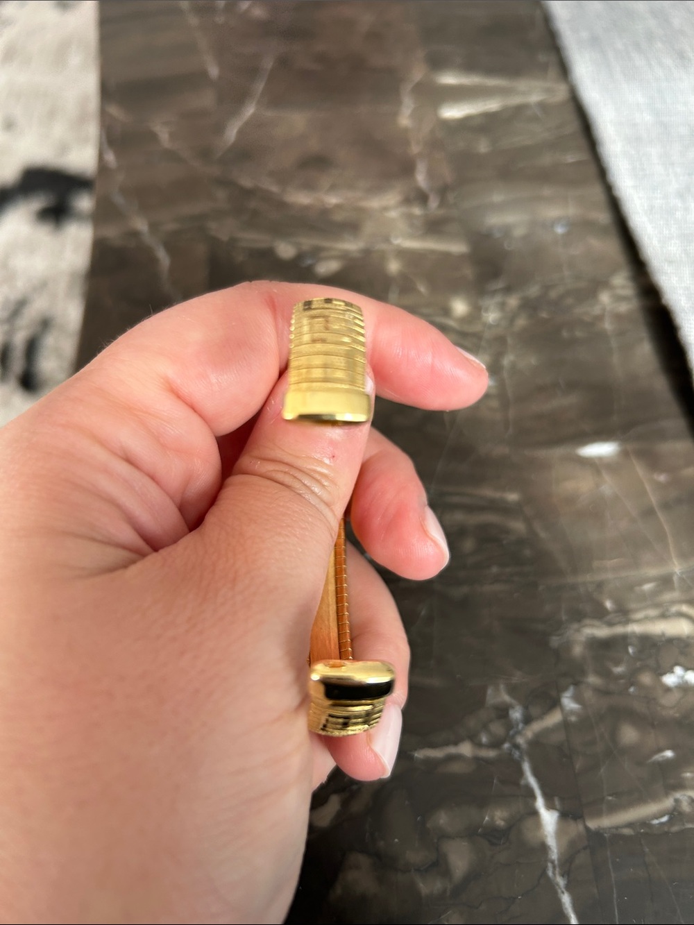 Gold-Tone Greek Key Cuff Bracelet - Picture 4 of 4